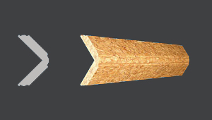 Пробковый Уголок наружный малый С302 915*20*20