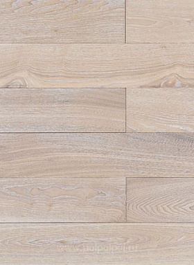 Массивная доска Amber Wood Ваниль ясень браш лак