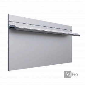 Скрытый Плинтус AlPro13 - 323 не анодированный 2,7 м.  