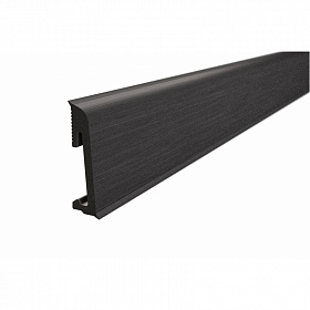 Напольный плинтус SALAG Alpha AP6603 Czarny (Черный) 65 мм