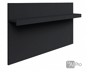 Теневой плинтус скрытого монтажа AlPro13-5957 2 м. Анодированный черный