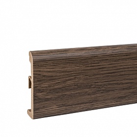 Плинтус ПВХ Ultima 80 дуб кофе 009