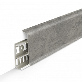 Плинтус пластиковый Идеал ДЕКОНИКА 70 Лофт светло-серый 547