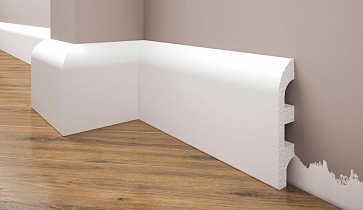 Плинтус полистирол Cezar Elegance LPC19 белый