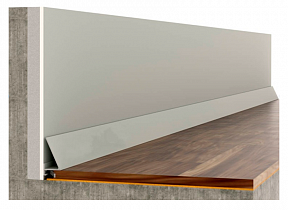 Плинтус алюминиевый ALPro 13-570 анодированный 2,7 м