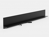 Щелевой плинтус Mini L AlPro13-601 алюминиевый Черный МУАР 2,7 м Щелевой плинтус Mini L AlPro13-601 алюминиевый Черный МУАР 2,7 м