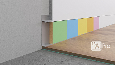 МДФ вставка для плинтуса 2700мм, (12х80 мм, грунт. под покраску)