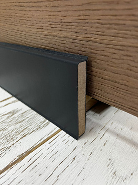 Плинтус Cubu 80*11*2500 Антрацит