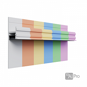 Рассеиватель черный для теневого плинтуса AlPro13 (2.7м.п.)