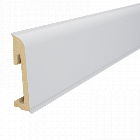 Напольный плинтус SALAG Alpha AP6601 Biały (Белый) 65  мм