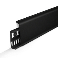 Плинтус пластиковый Идеал ДЕКОНИКА 70 Черный 007 Плинтус пластиковый Идеал ДЕКОНИКА 70 Черный 007