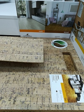 Пробковое напольное покрытие  GO Addict C97W001 клеевая