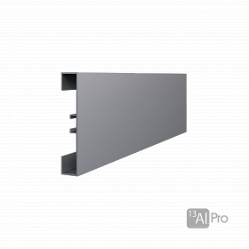 Плинтус AlPro13-4036 алюминиевый анодированный L 40 "Брусок" серебро матовое 2,95 м