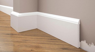 Плинтус полистирол Cezar Elegance LPC15 белый