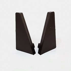 Комплект заглушек для плинтуса 13-570. Цвет: белый, черный, шампань, коньяк,серый