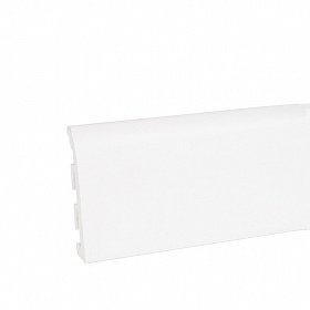 Плинтус ПВХ  IDEA 120 белый матовый